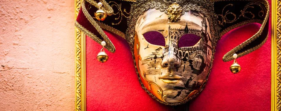 Mask in Venice Foto stock