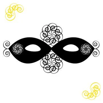 Mask on white background Stock Illustration