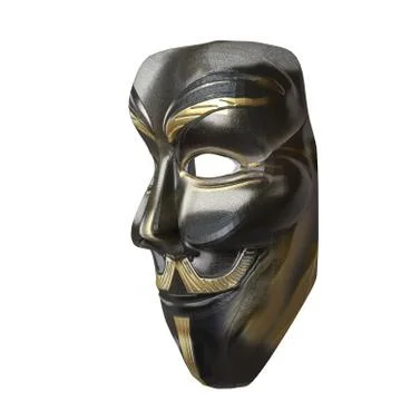 A mask on a white background. Isolate. Stock Photos