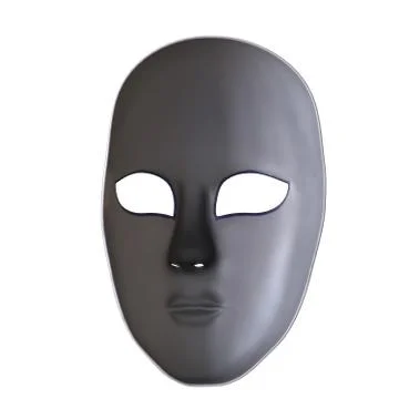 A mask on a white background. Isolate. Stock Photos