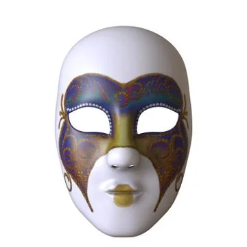 A mask on a white background. Isolate. Foto stock