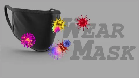 Mask will protect you Stock Footage 136101291