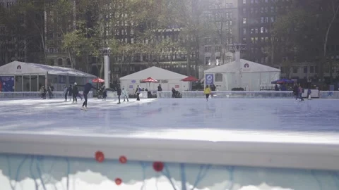 Masked Ice Skaters Video stock 208886652