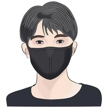 Masked man. Stock Illustration