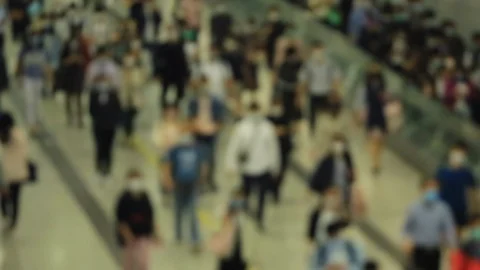 Masked people Stock Footage 126946045