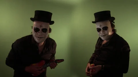 Masked Rocker Video stock 160191073