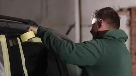 Masking process, Steps guide, Professional methods Stock Footage 244594118