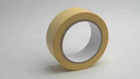 Masking tape on white background Stockbeeldmateriaal 265867629