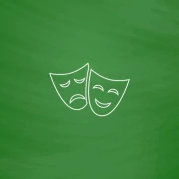 Masks computer symbol Stock Illustration