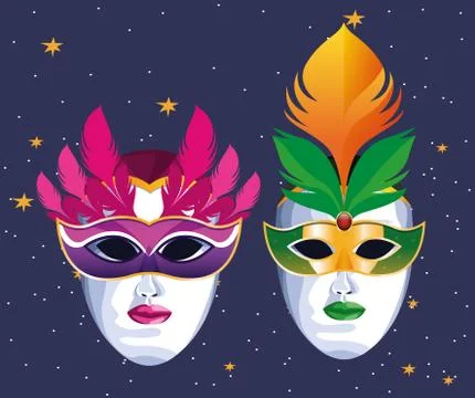 Theater Masks Illustrations ~ Theater Masks Vectors
