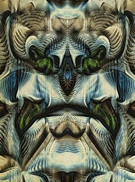 Masks of Light: The Lion Stock Illustration