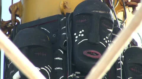 Masks on mast Stock Footage 12183910