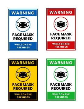 Masks Required Stock Illustration