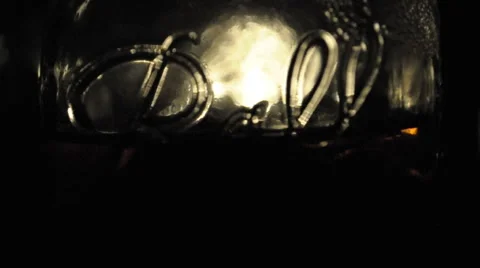 Mason Jars in the Candlelight Vídeos de archivo 49583411