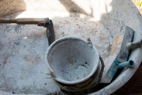 Mason tools Stock Photos