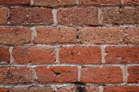 Masonry background with red bricks Stock Photos
