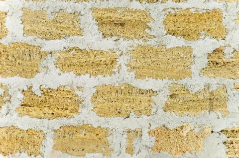 Masonry bricks made of shell rock 库存照片