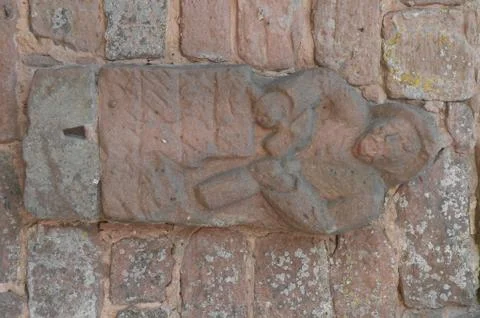 Masonry on a castle in germany Stock Photos