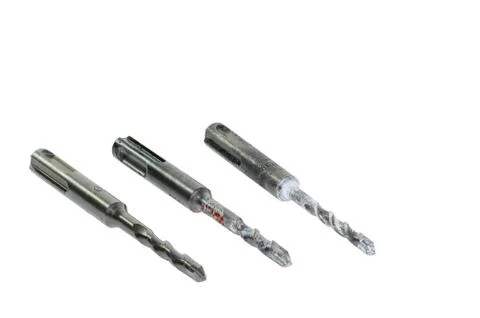 Masonry drill bit &amp; Clipping inside Foto stock