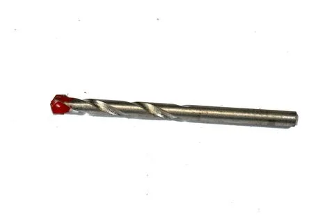 Masonry drill bit, a specialized bit with a durable, chisel-like carbide ti.. Foto stock