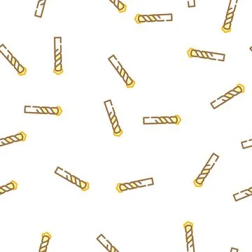 Masonry drill bit vector seamless pattern Stock Illustration