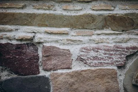 Masonry element of the wall of an ancient building Stock Photos