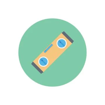 Masonry flat color icon Stock Illustration