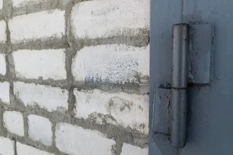 Masonry with gates, background, texture Stock Photos