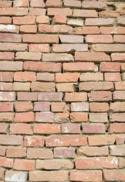 Masonry of red brick Stock Photos