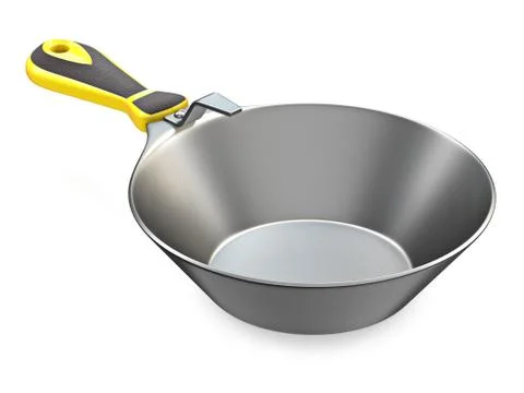 Masonry tool metal plaster pan 3D 스톡 일러스트