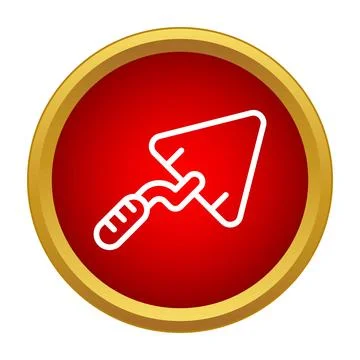 Masonry trowel tool icon for construction concept Stock Illustration