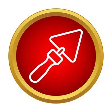 Masonry trowel tool icon for construction concept Stock Illustration