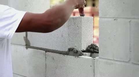 Masonry Wall Construction Stock-Footage 21110249