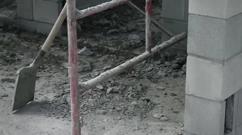 Masonry Wall Construction Video stock 21110660