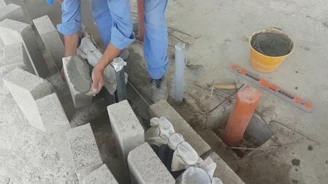 Masonry-Work Stock Footage 79071944