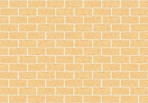 Masonry of yellow brick Stock Illustration