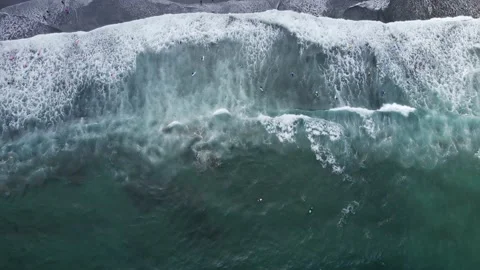 Maspalomas, surfers in Atlantic Ocean Stock Footage 212420875