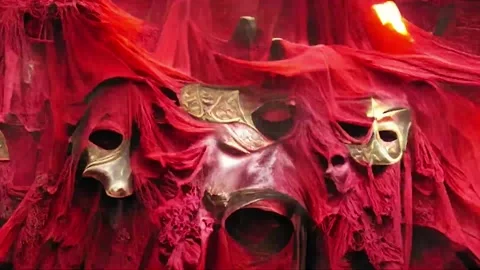 MASQUE  RED DEATH Background Motion Background 스톡 동영상 238864041
