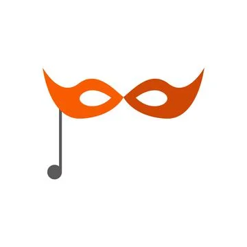 Masquerade Conceptual Icon Vector Design Art Stock Illustration