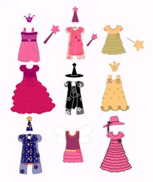 Masquerade costumes vector Stock Illustration