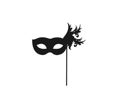 Masquerade Mask icon. Vector illustration, flat design. Stock Illustration