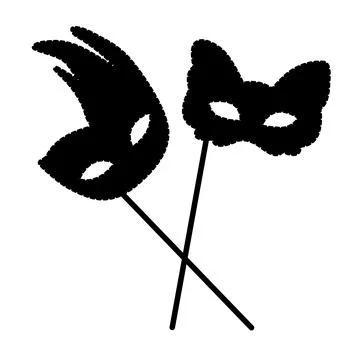 Masquerade masks Stock Illustration