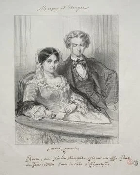Masques et visages: Paric, par-la: Phdre au Thtre-Francais Debut de M. Paul.. Stock Illustration