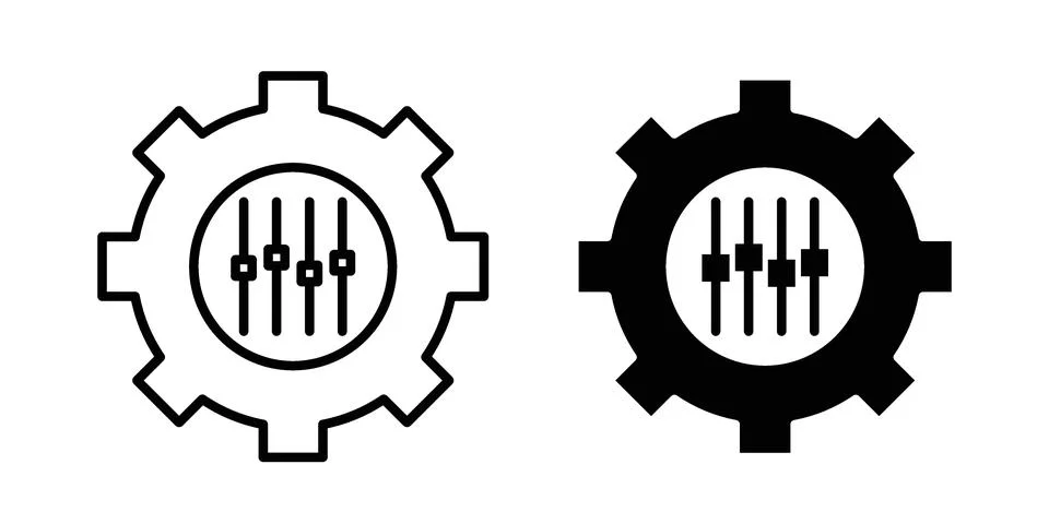 Mass customization icon bundle for website design projects Stock Illustration