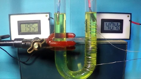 Mass density vs. temperature in fuel oil Stock Footage 101479772
