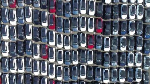 Mass Electric Car Inventory Vidéo 334902951