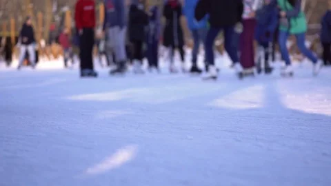 Mass ice skating Video stock 84750131