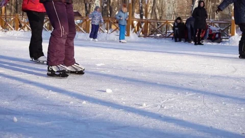 Mass ice skating Video stock 84822446