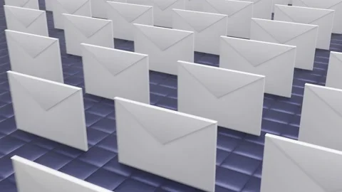 Mass mailing of Internet messages. Stock Footage 219864790