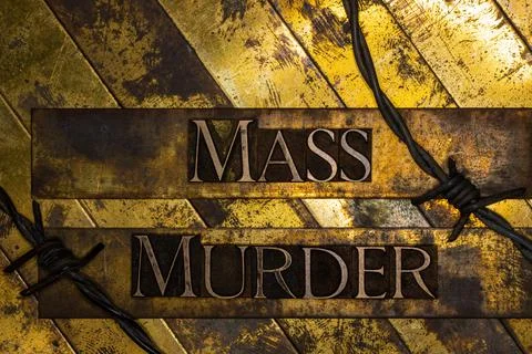 Mass Murder with barbed wire Stock Photos